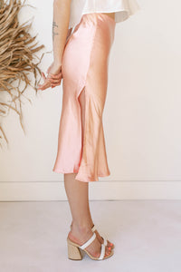 mode, alexia silk satin skirt