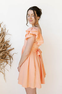 mode, june ruffle mini dress