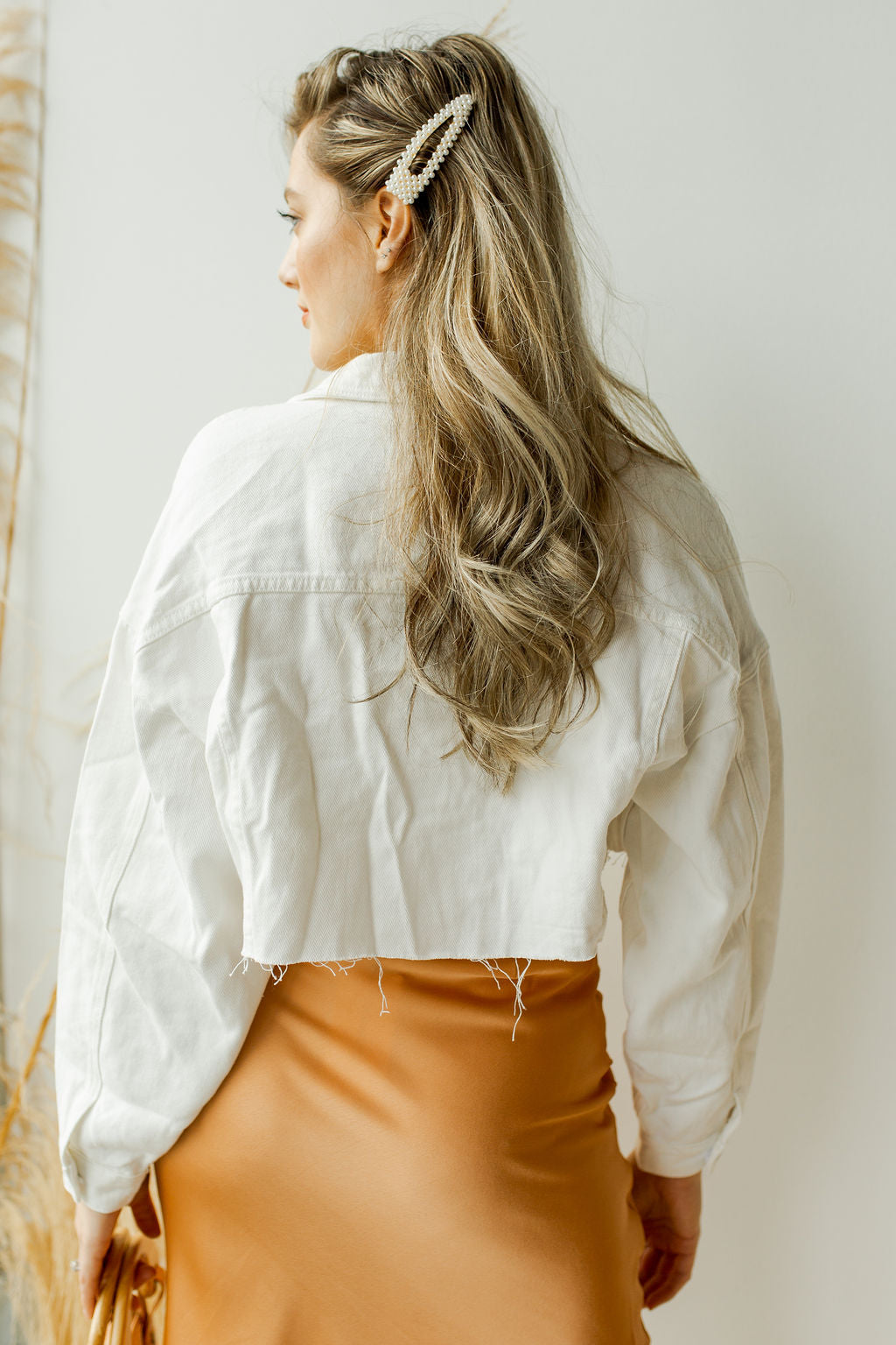 mode, no new friends crop jacket
