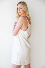 mode, frayed all around dress