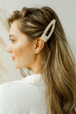 mode, mother of pearl hair clip