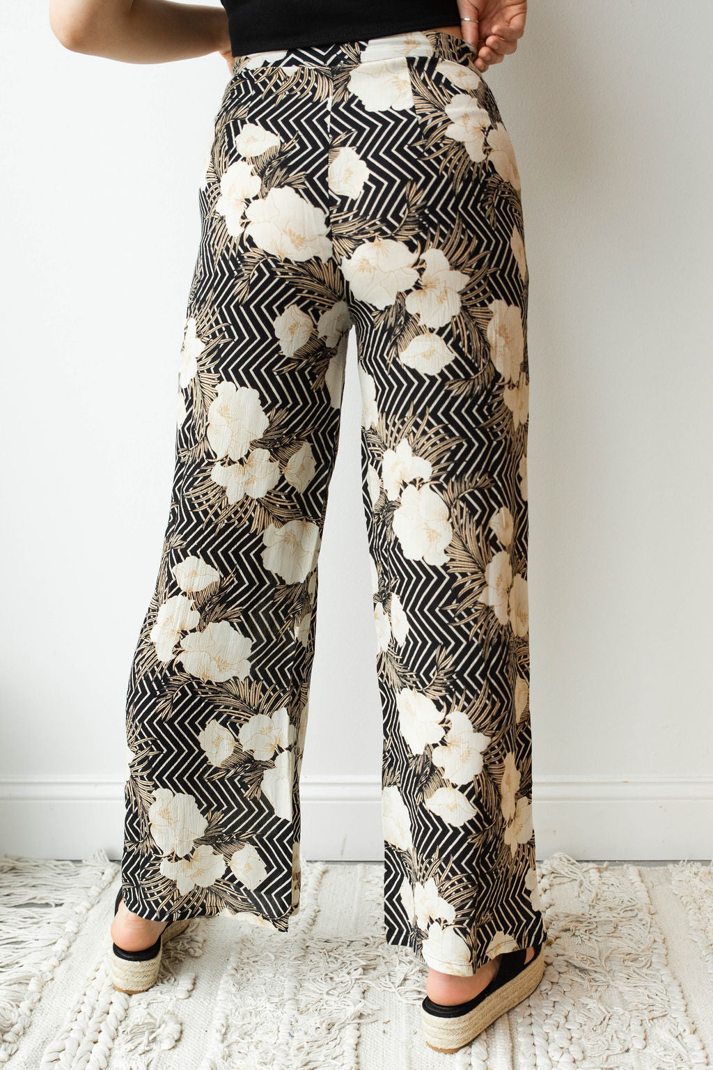 mode, shady shack high waisted woven pant