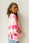 mode, rasberry lemonade tie dye sweatshirt