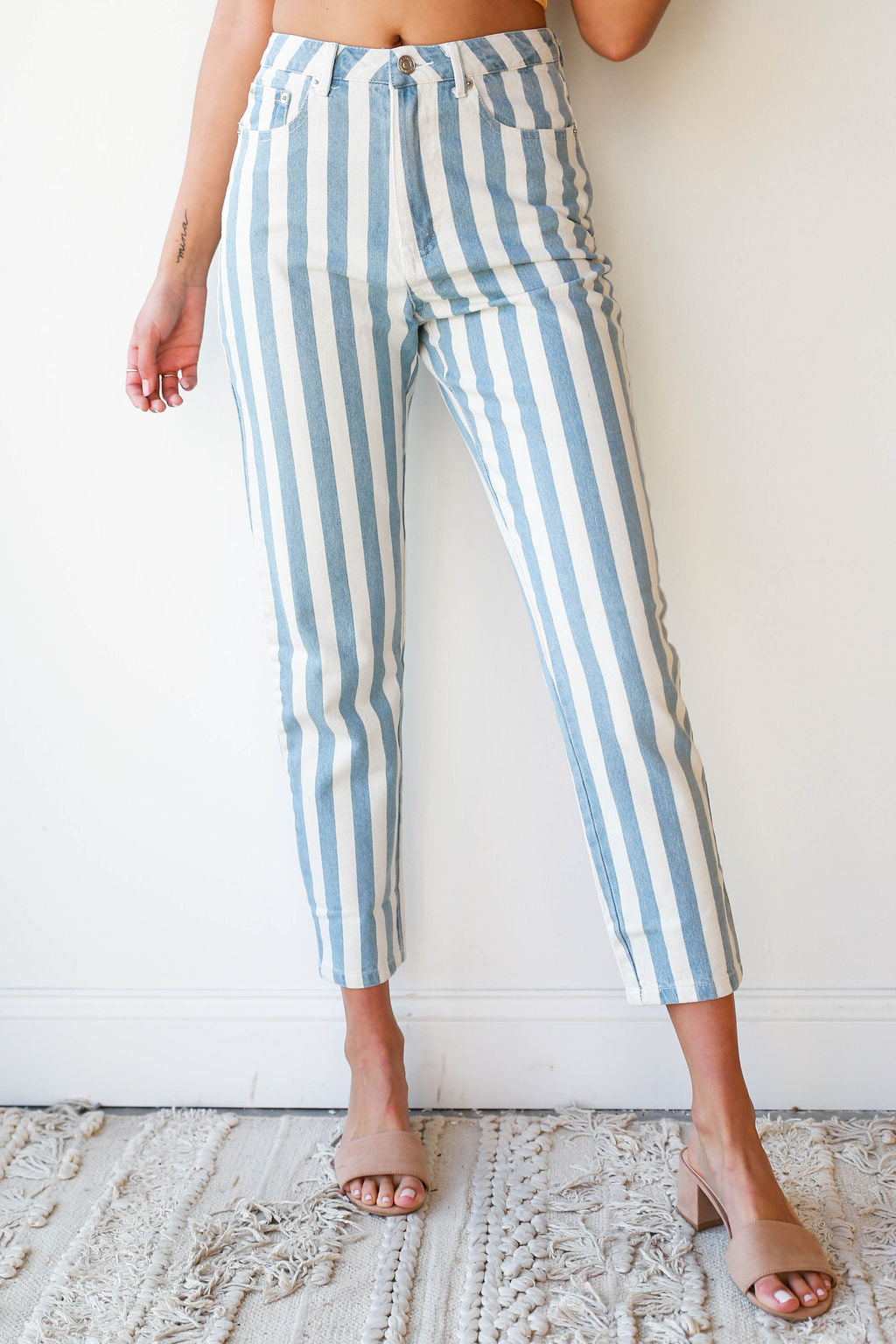 mode, rad stripes jeans