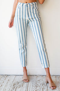 mode, rad stripes jeans