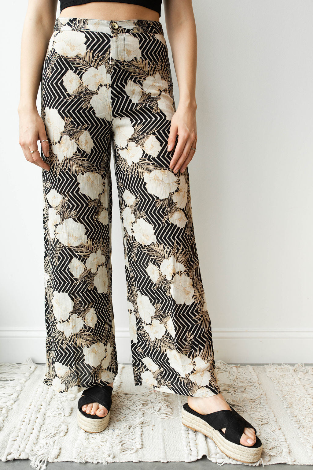 mode, shady shack high waisted woven pant