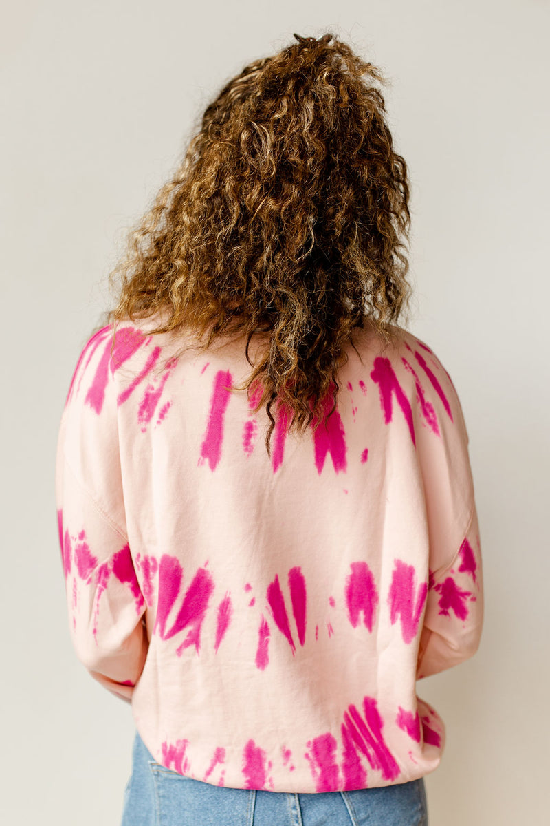 mode, rasberry lemonade tie dye sweatshirt