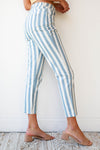 mode, rad stripes jeans