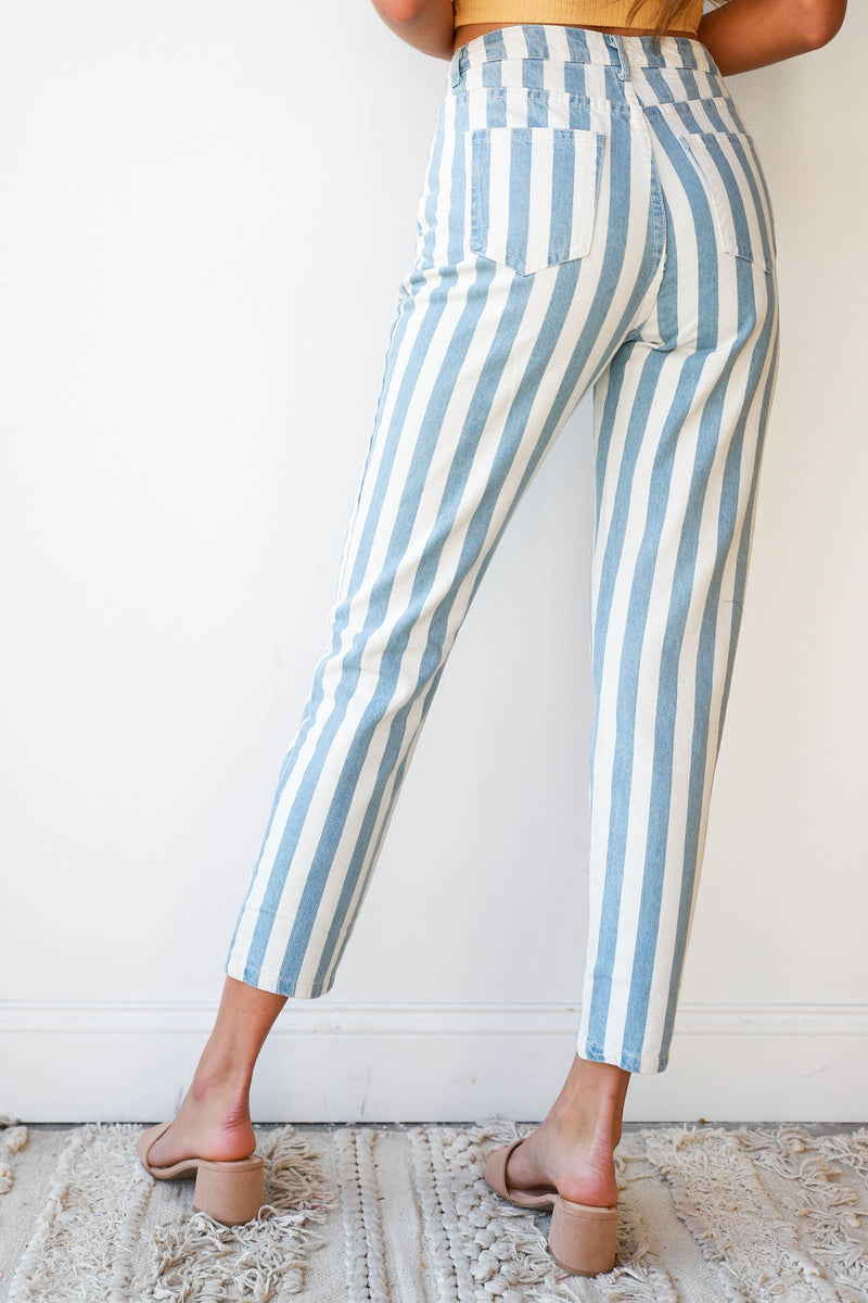 mode, rad stripes jeans