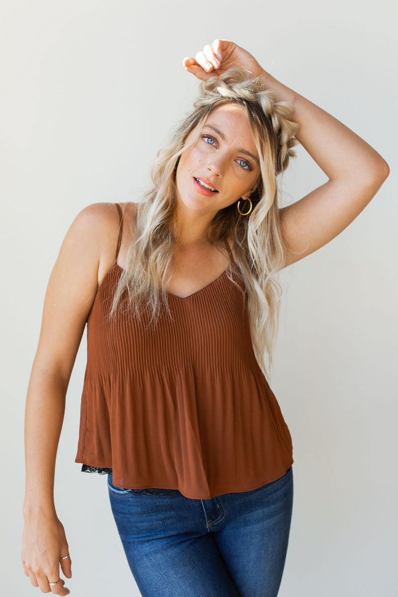 mode, linley black trim lace cami