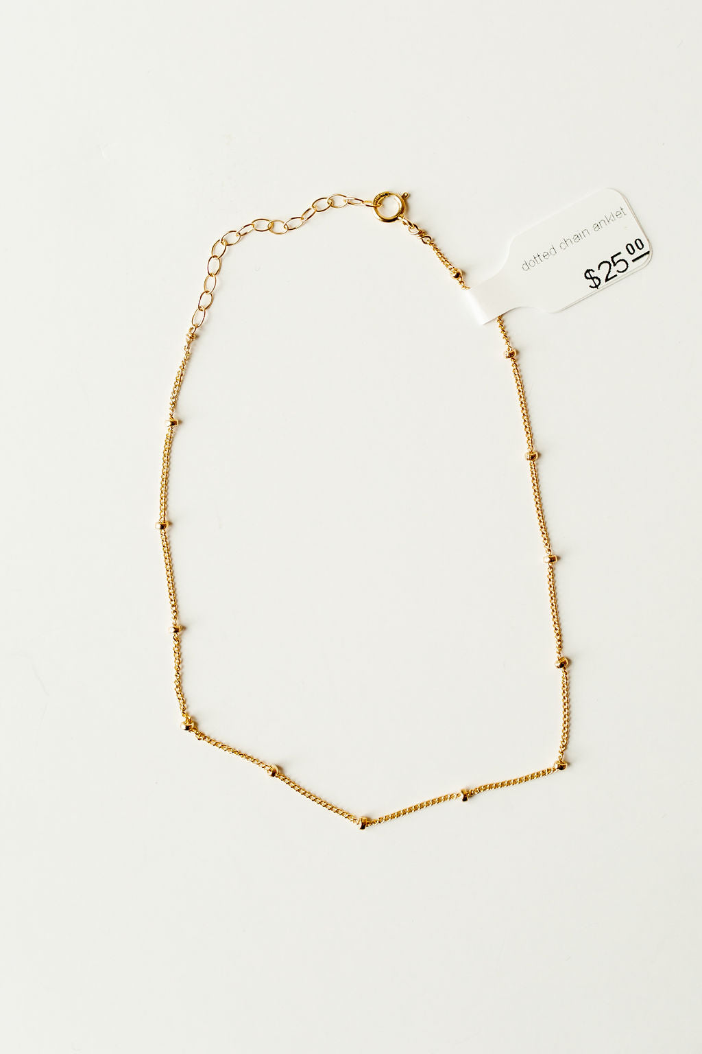 mode, dotted chain anklet