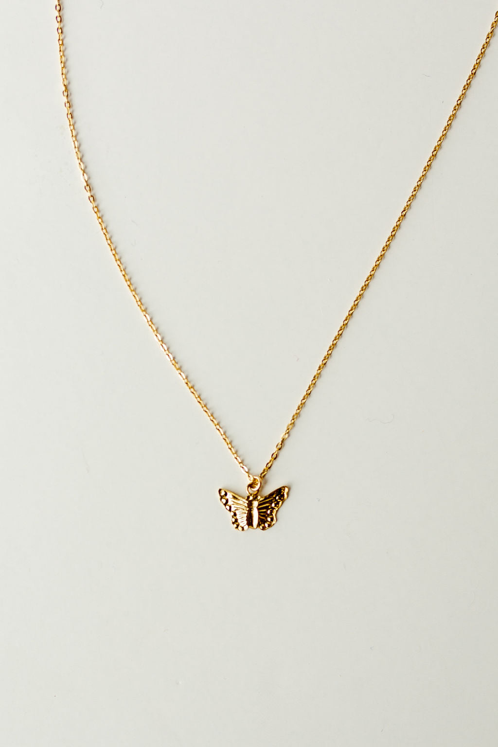 mode, butterfly necklace