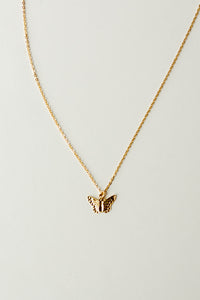 mode, butterfly necklace