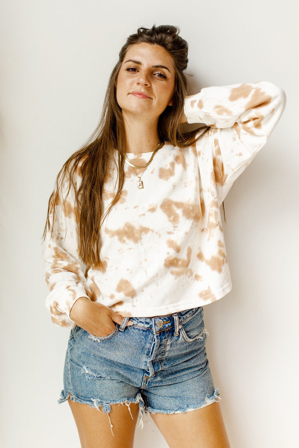 mode, mocha sips tie dye sweatshirt