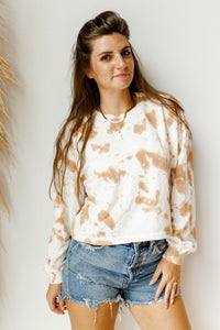 mode, mocha sips tie dye sweatshirt