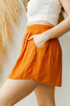 mode, flutter high waisted shorts
