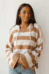 mode, coffee sips striped hoodie