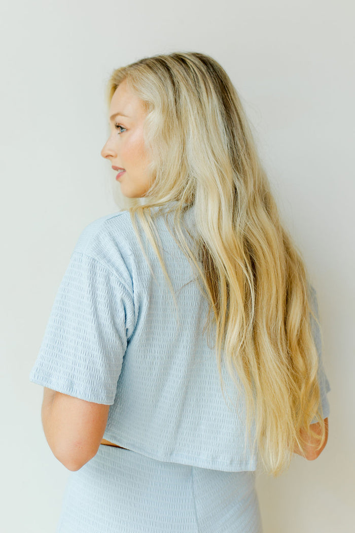 mode, cloud walk crop tee