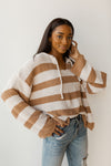 mode, coffee sips striped hoodie