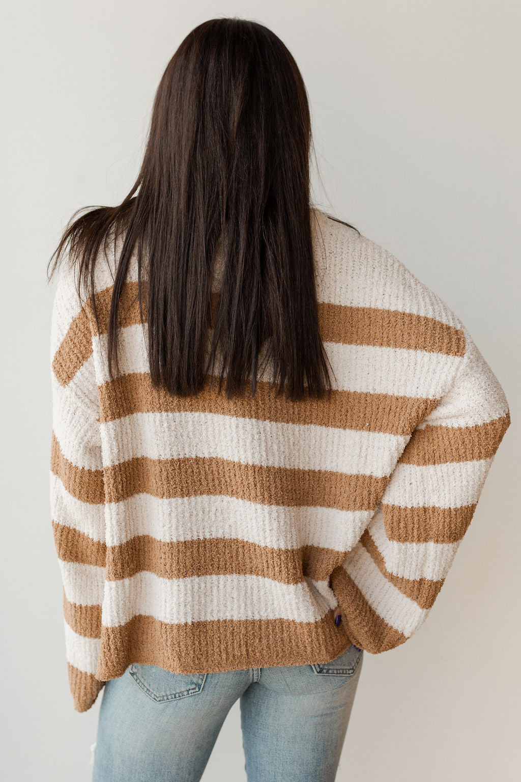 mode, coffee sips striped hoodie