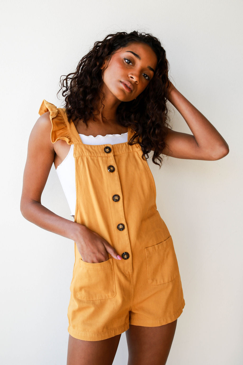 mode, ruffle strap jumper