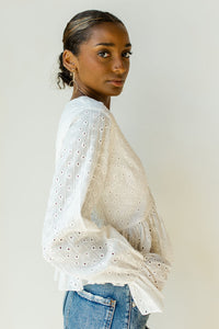 mode, sweet + simple peplum blouse