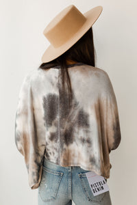 mode, tie dye knit top