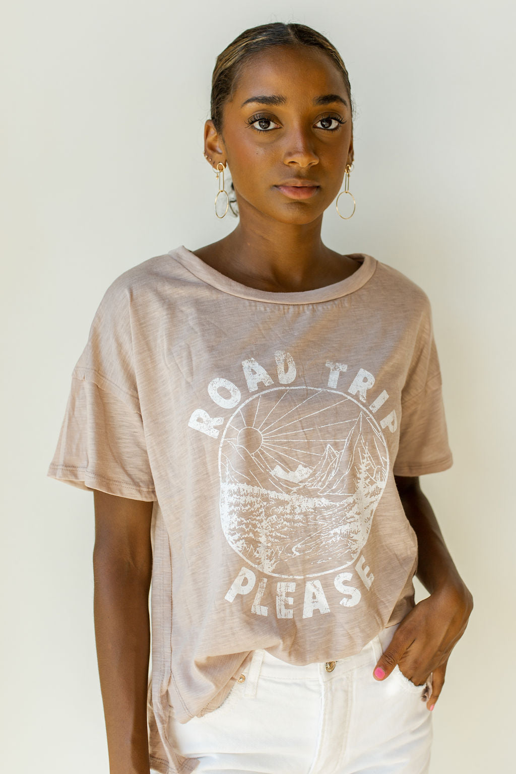 mode, road trip graphic tee