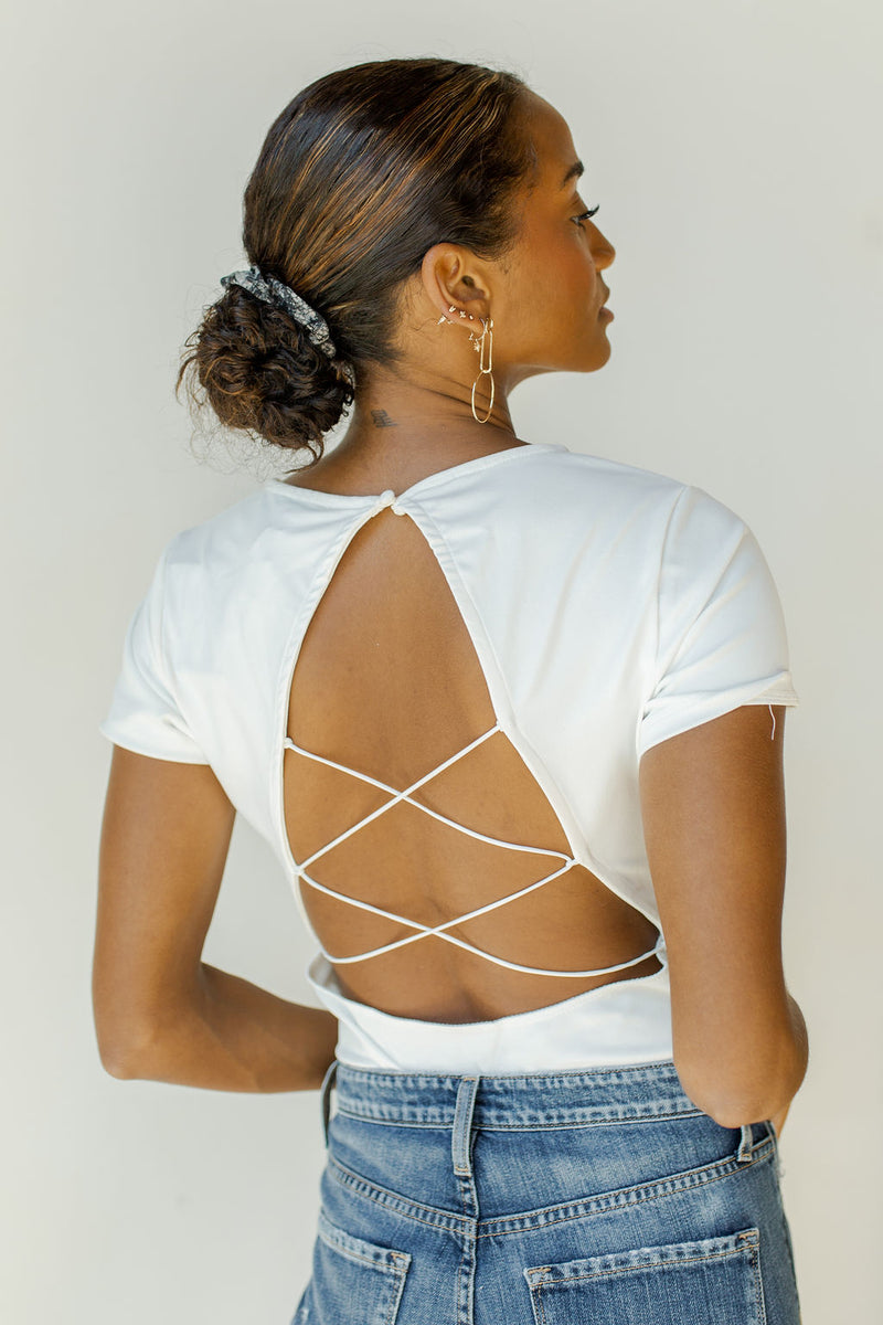 mode, don't look back strappy bodysuit