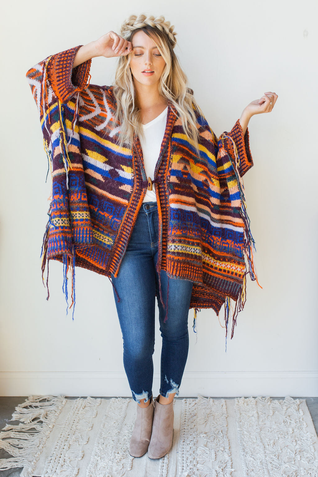 mode, follow the arrow poncho