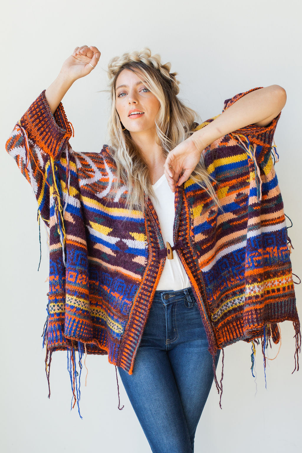mode, follow the arrow poncho