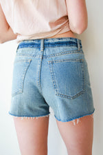 mode, in the clear destroyed denim shorts