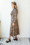 mode, jungle book tiger print dress