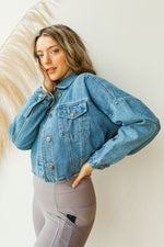 mode, take it easy crop jacket