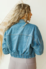 mode, take it easy crop jacket