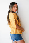 mode, dainty dots tie kimono top