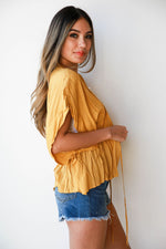mode, dainty dots tie kimono top