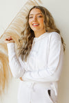 mode, hooded boxy sweatshirt