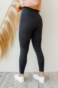 mode, ribbed highwaist leggings