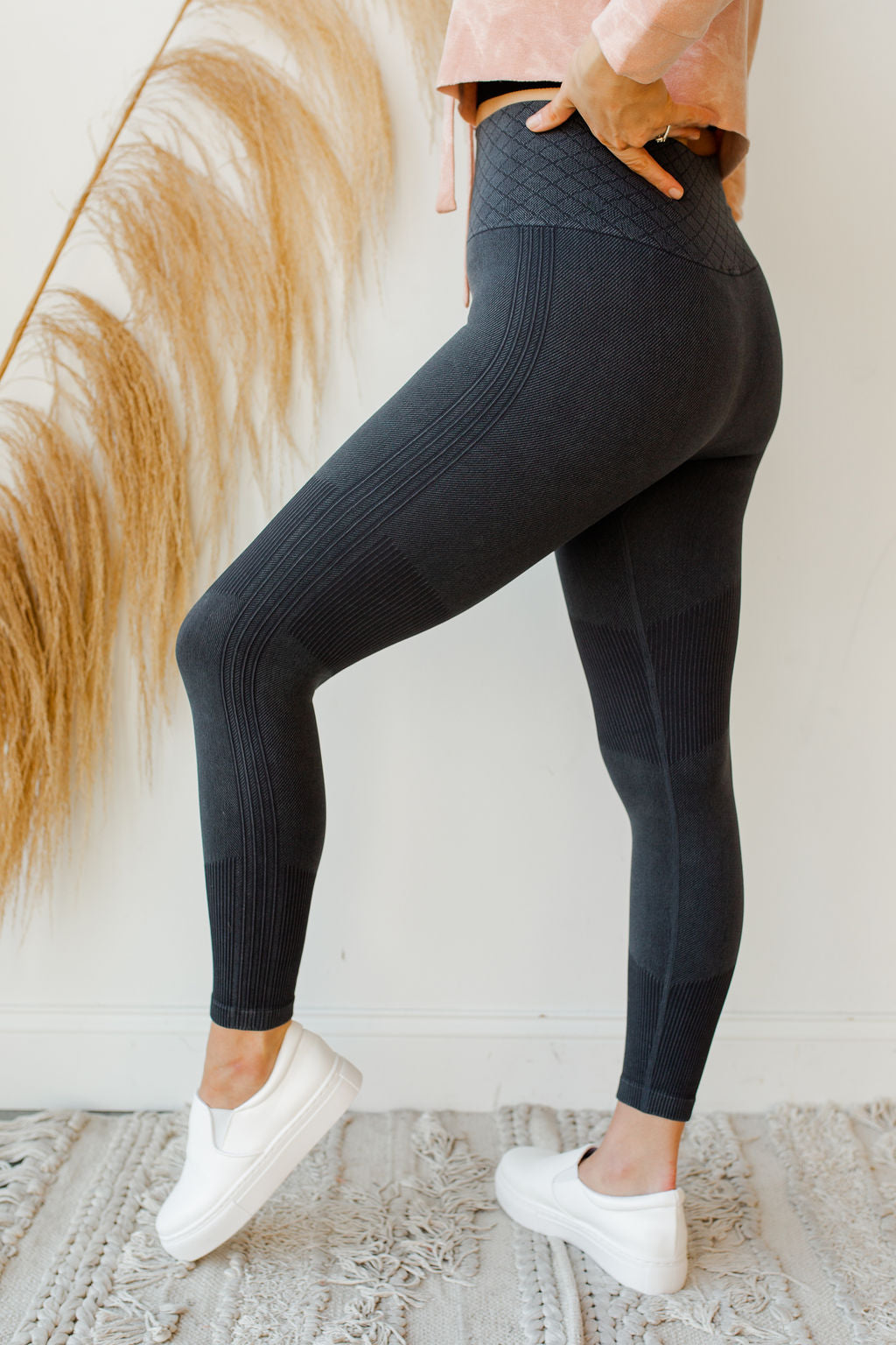 mode, ribbed highwaist leggings