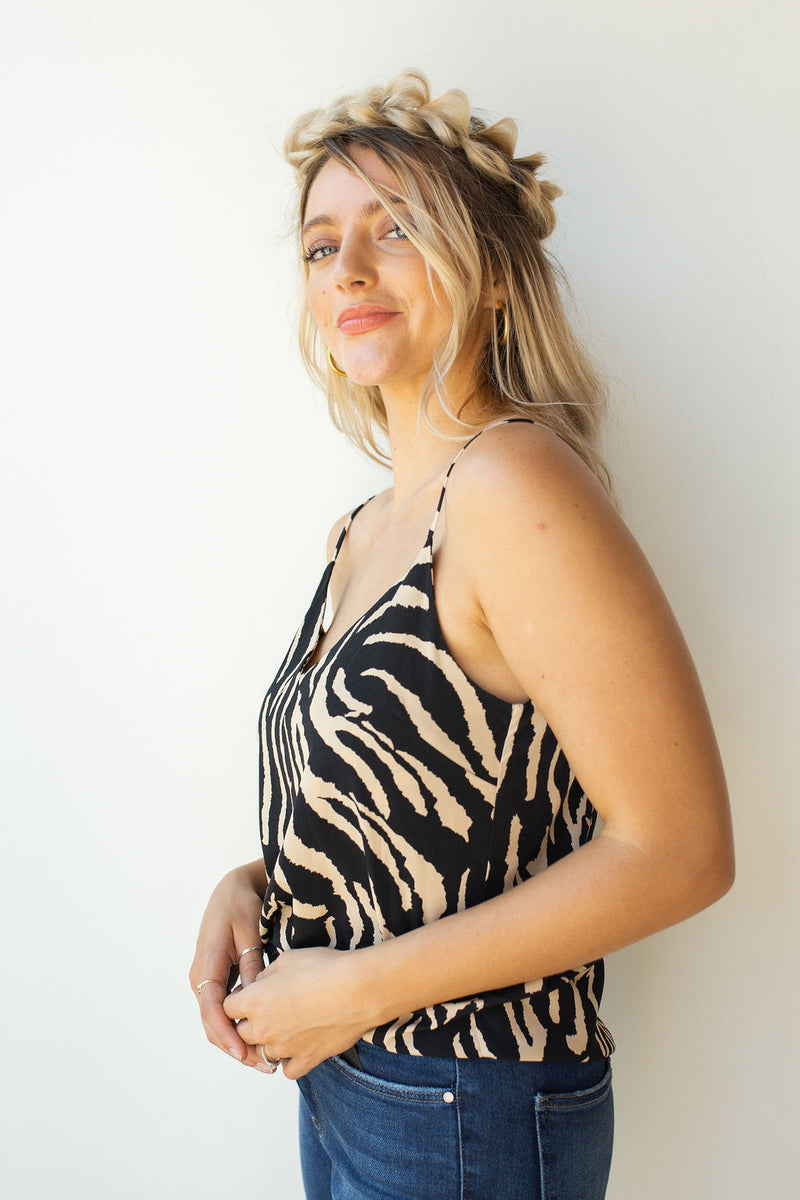 mode, zebra cami