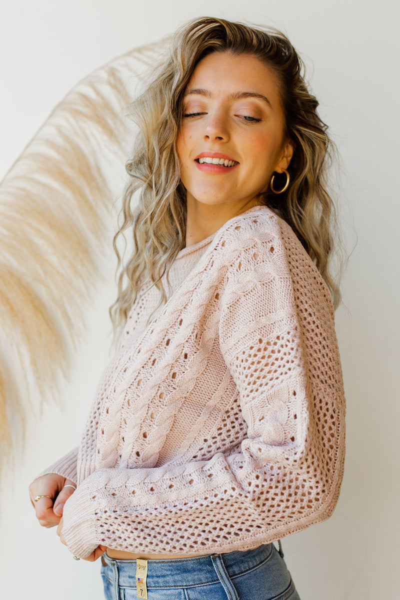 mode, see through you sweater
