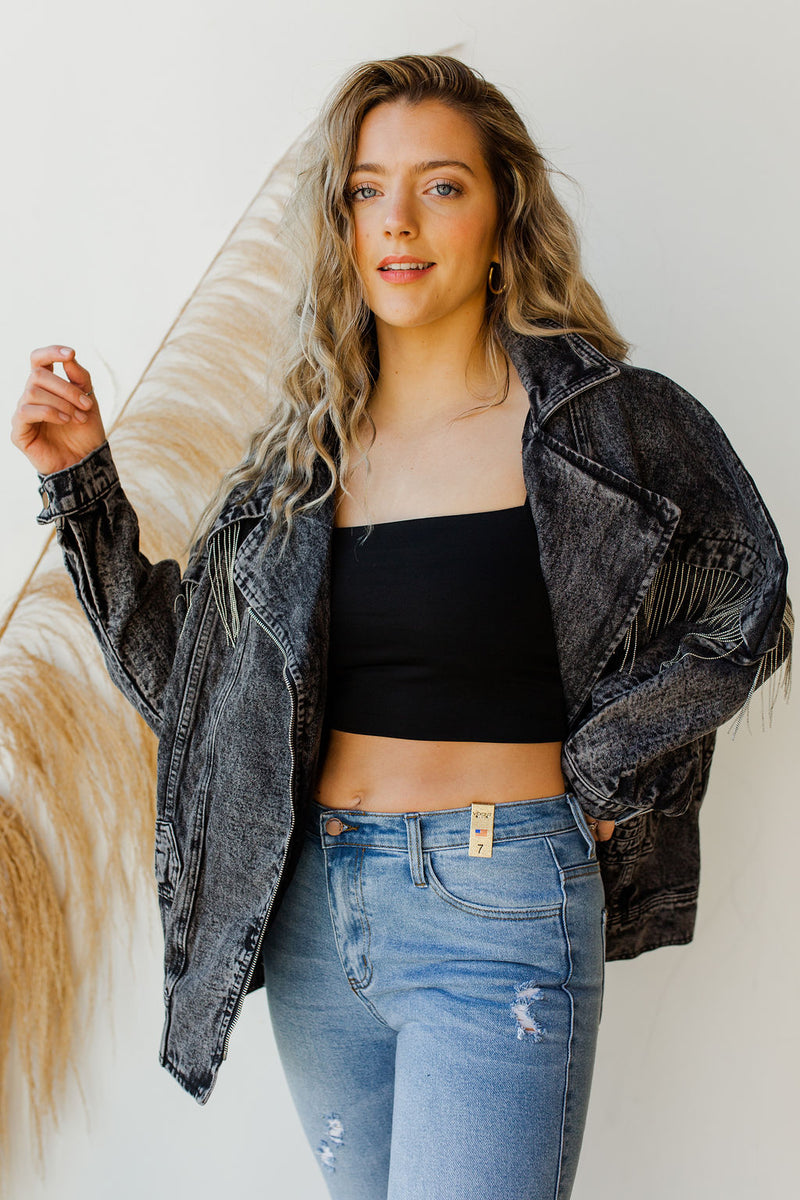mode, good impressions denim jacket
