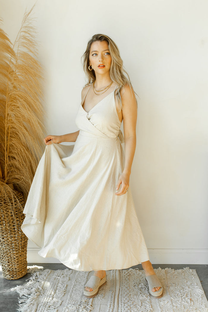 mode, ever flow long dress