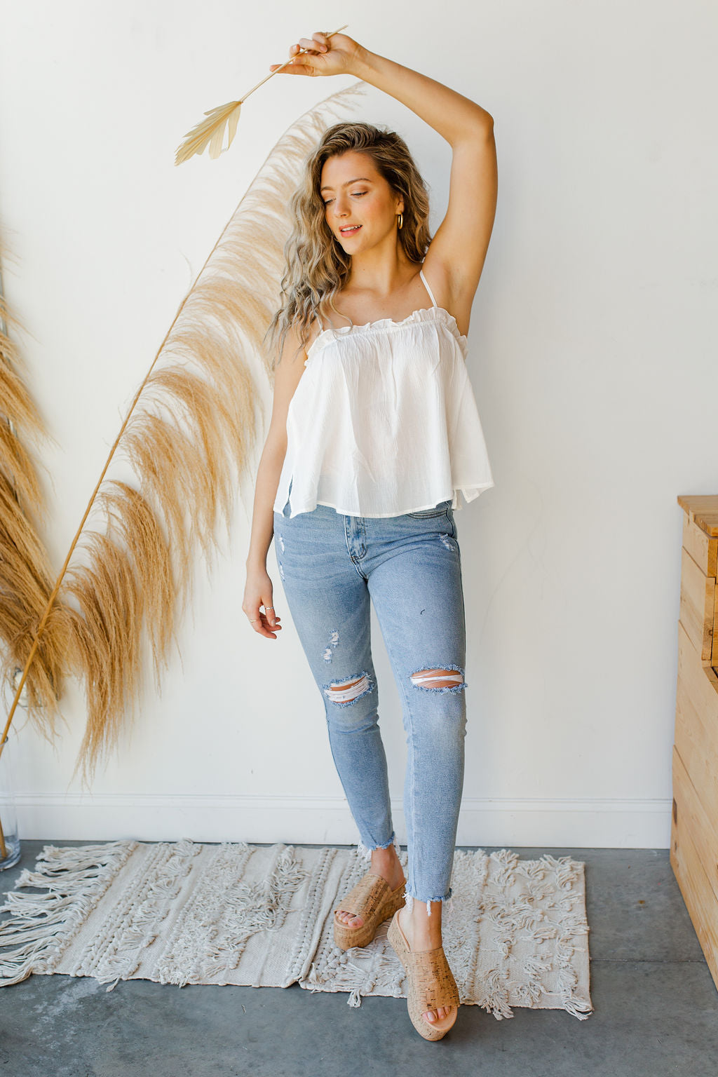 mode, paper bag cami