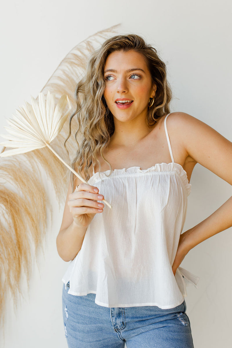 mode, paper bag cami