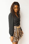 mode, extra flounce mini skirt