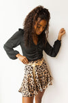 mode, extra flounce mini skirt