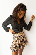 mode, extra flounce mini skirt