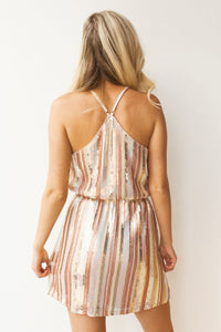 mode, glitter confetti dress